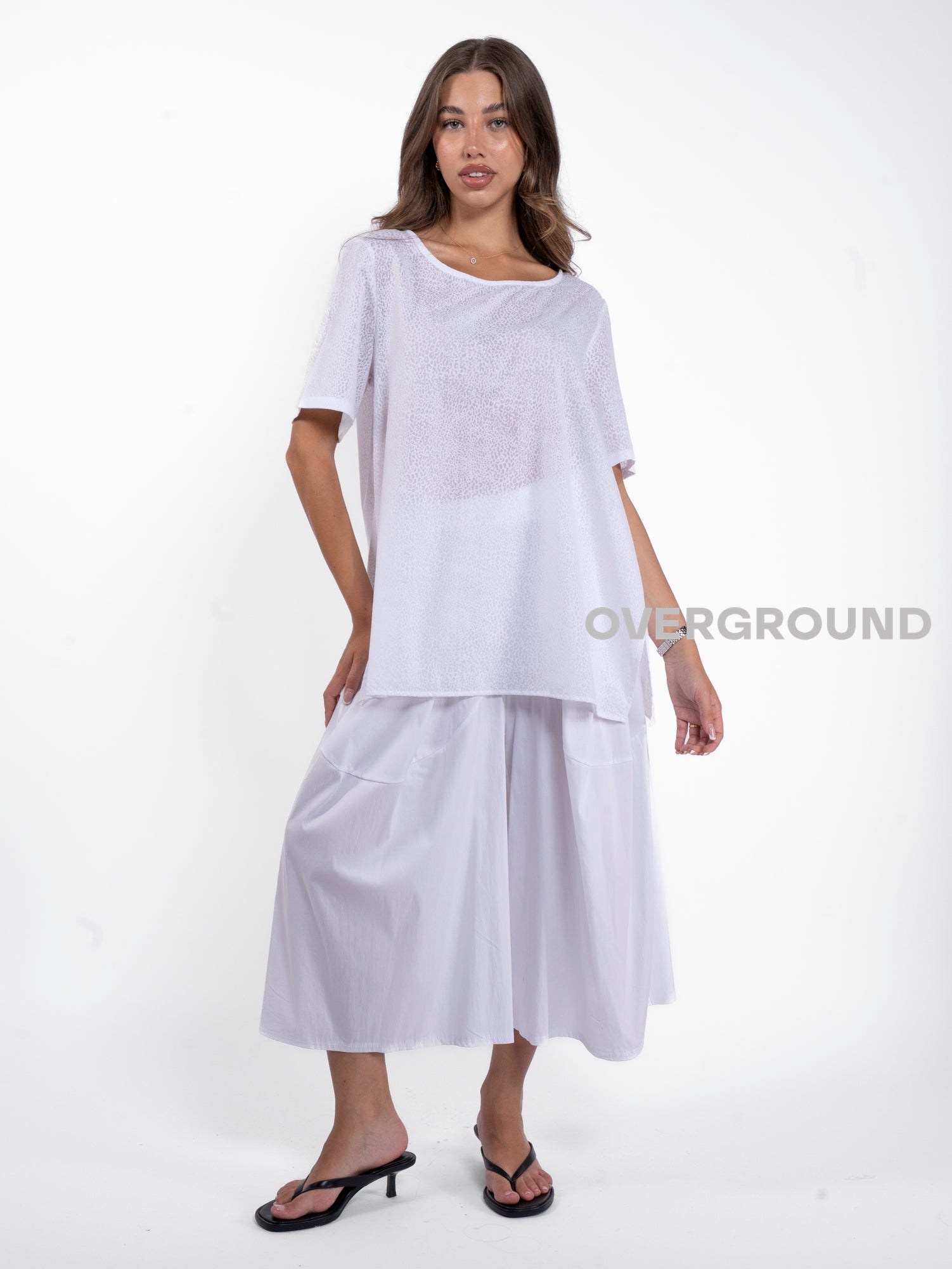 BLUSA LEGGERA CON FANTASIA MACULATA - OVERGROUND STORE