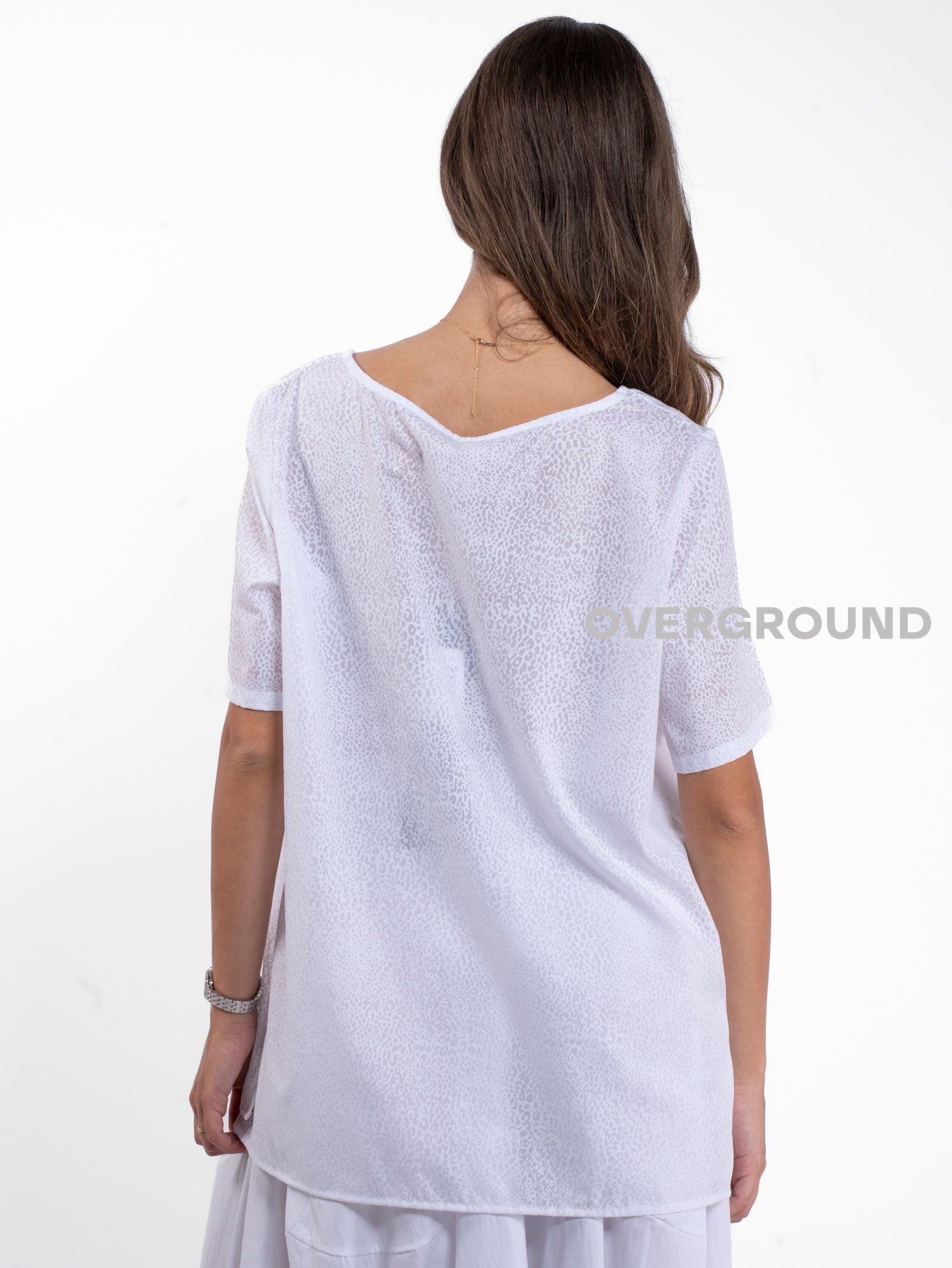 BLUSA LEGGERA CON FANTASIA MACULATA - OVERGROUND STORE