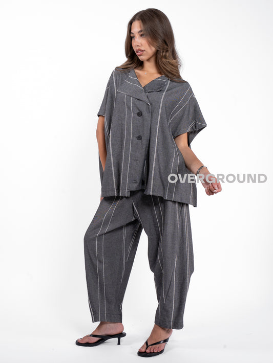 GIACCA OVER RIGATA MANICA LARGA - OVERGROUND STORE