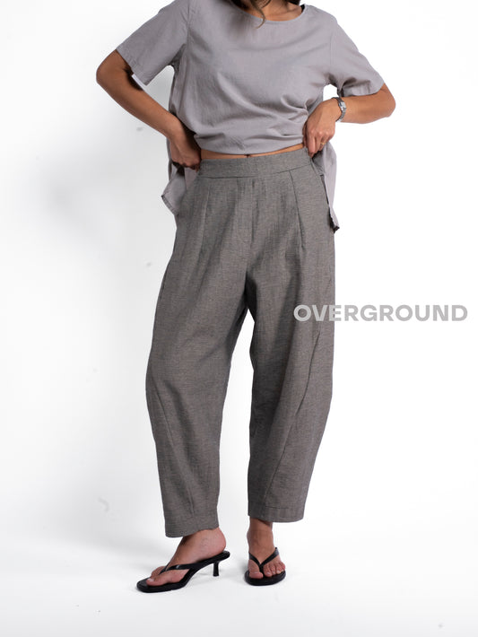 PANTALONE GAMBULE LARGO CON CUCITURE - OVERGROUND STORE