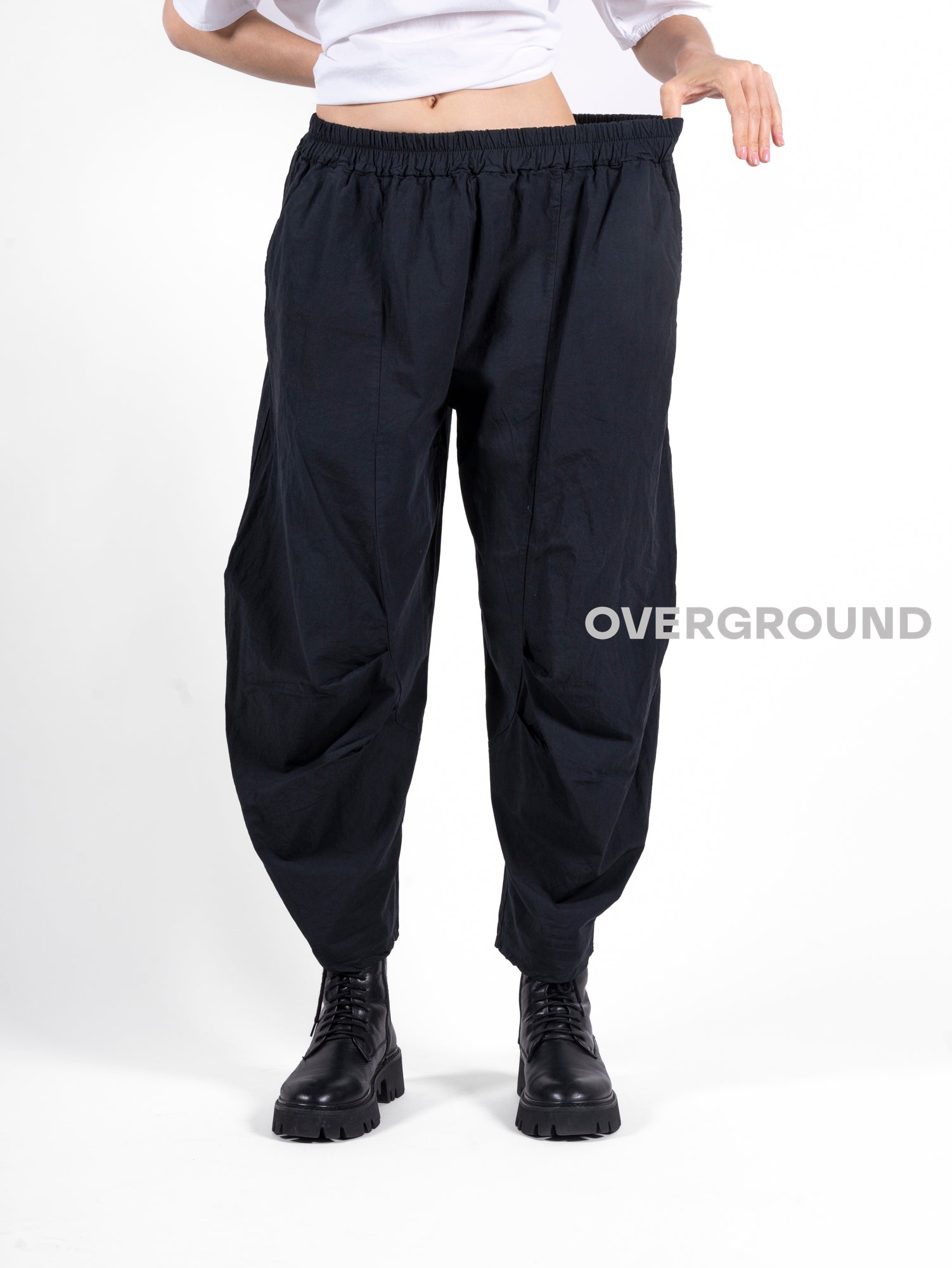 PANTALONE OVER CON RIPRESE IN FONDO - OVERGROUND STORE