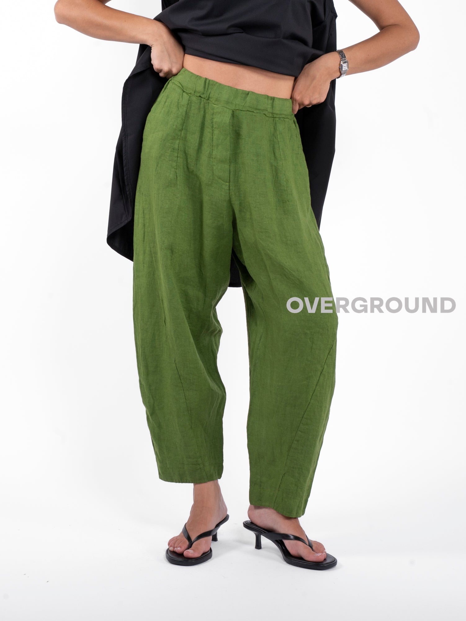PANTALONE LINO CON CUCITURE - OVERGROUND STORE