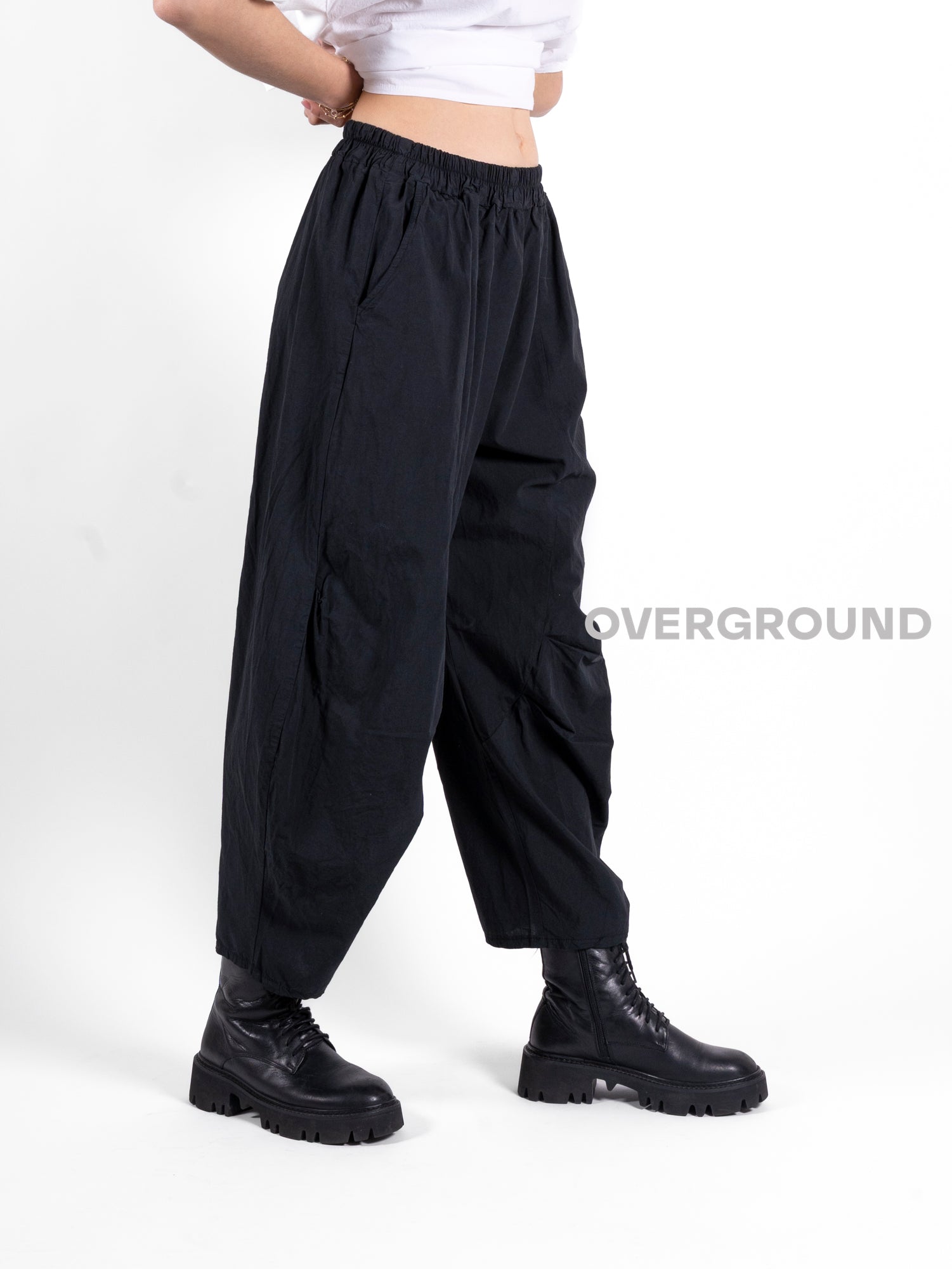 PANTALONE OVER CON RIPRESE IN FONDO - OVERGROUND STORE