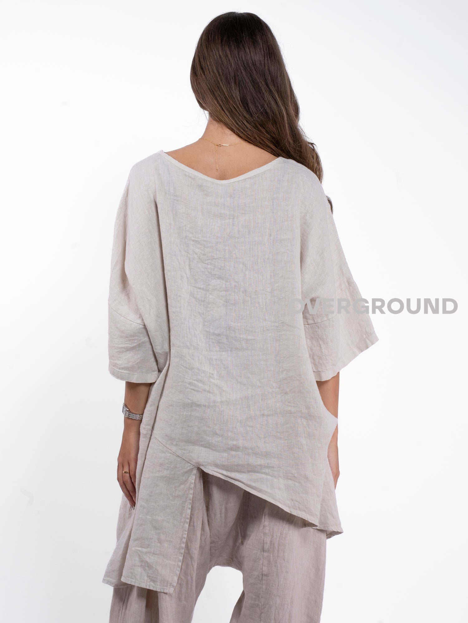 Maglia in Lino Asimmetrica - OVERGROUND STORE