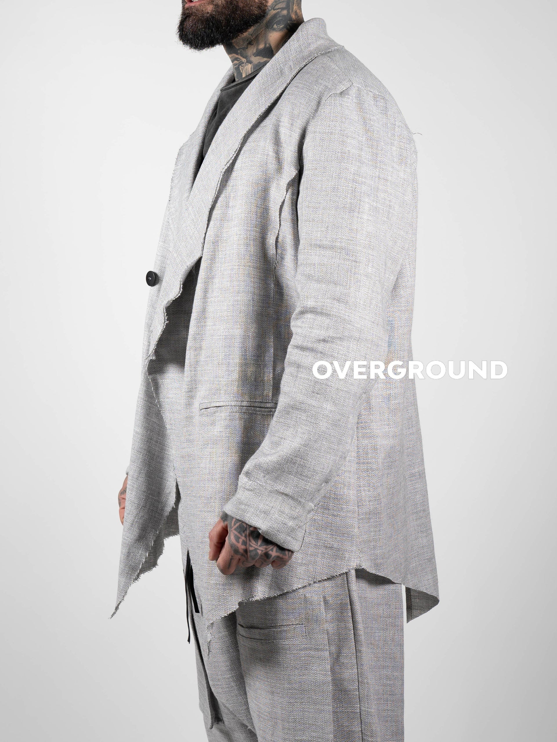 Spolverino lino lungo asimmetrico - OVERGROUND STORE