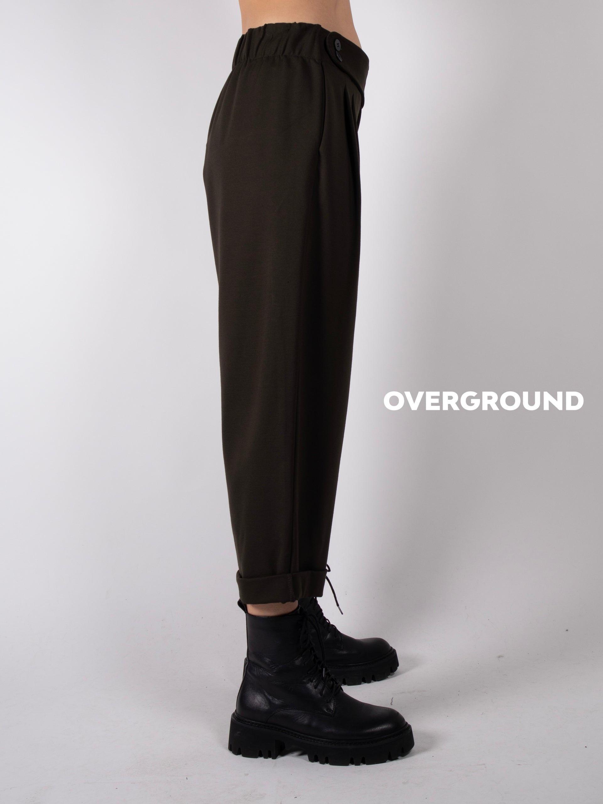 Pantalone gambule largo con cinturino - OVERGROUND STORE
