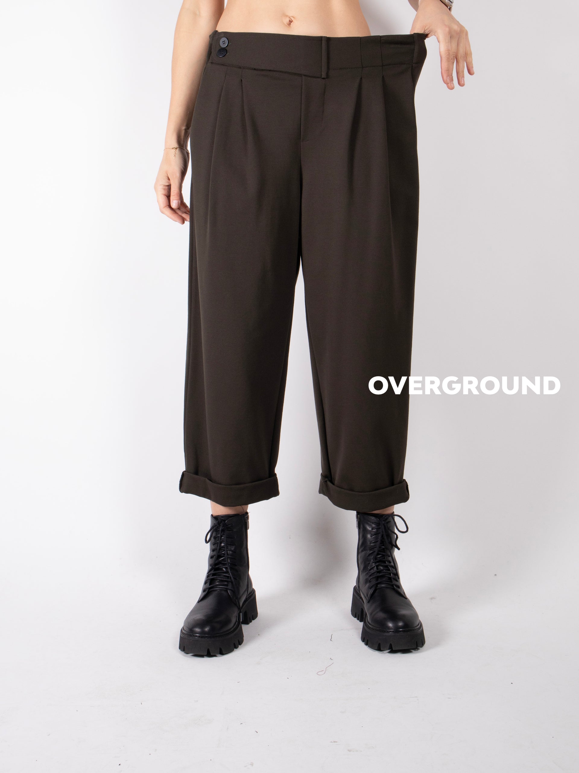 Pantalone gambule largo con cinturino - OVERGROUND STORE