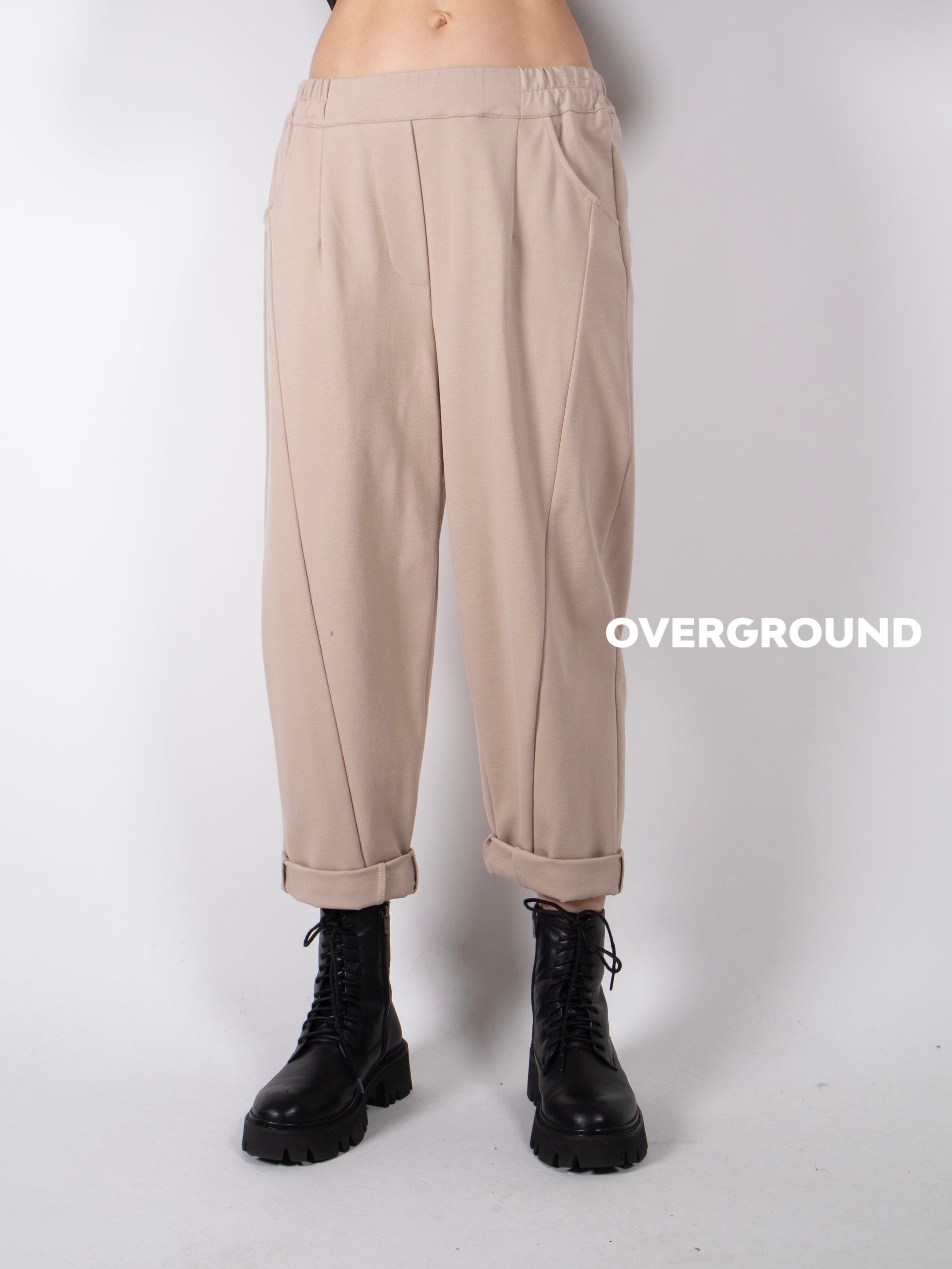 PANTALONE GAMBULE LARGO CON CUCITURE FRONTALI - OVERGROUND STORE