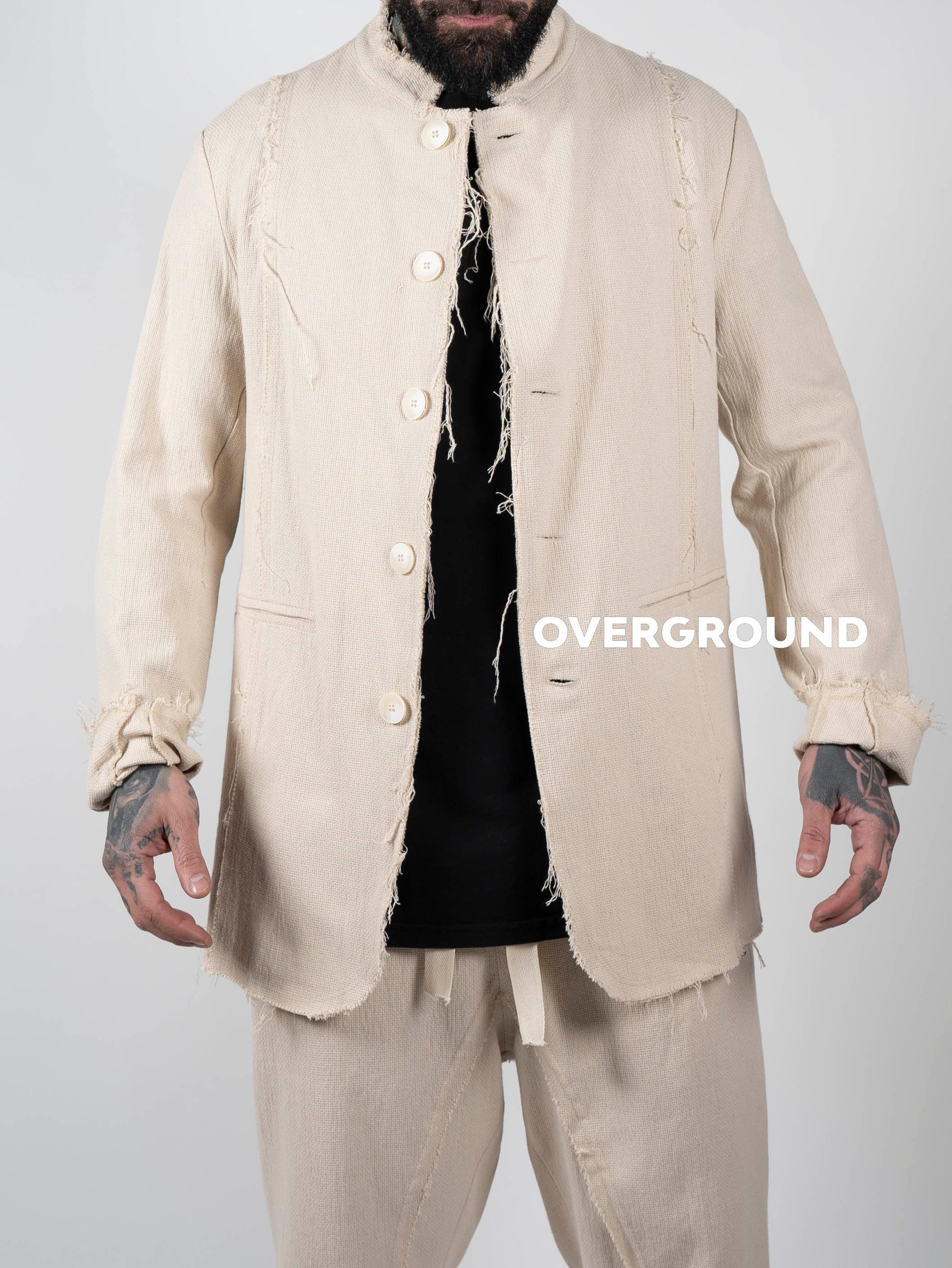 GIACCA COLLO COREANA CON TASCHE DAVANTI - OVERGROUND STORE