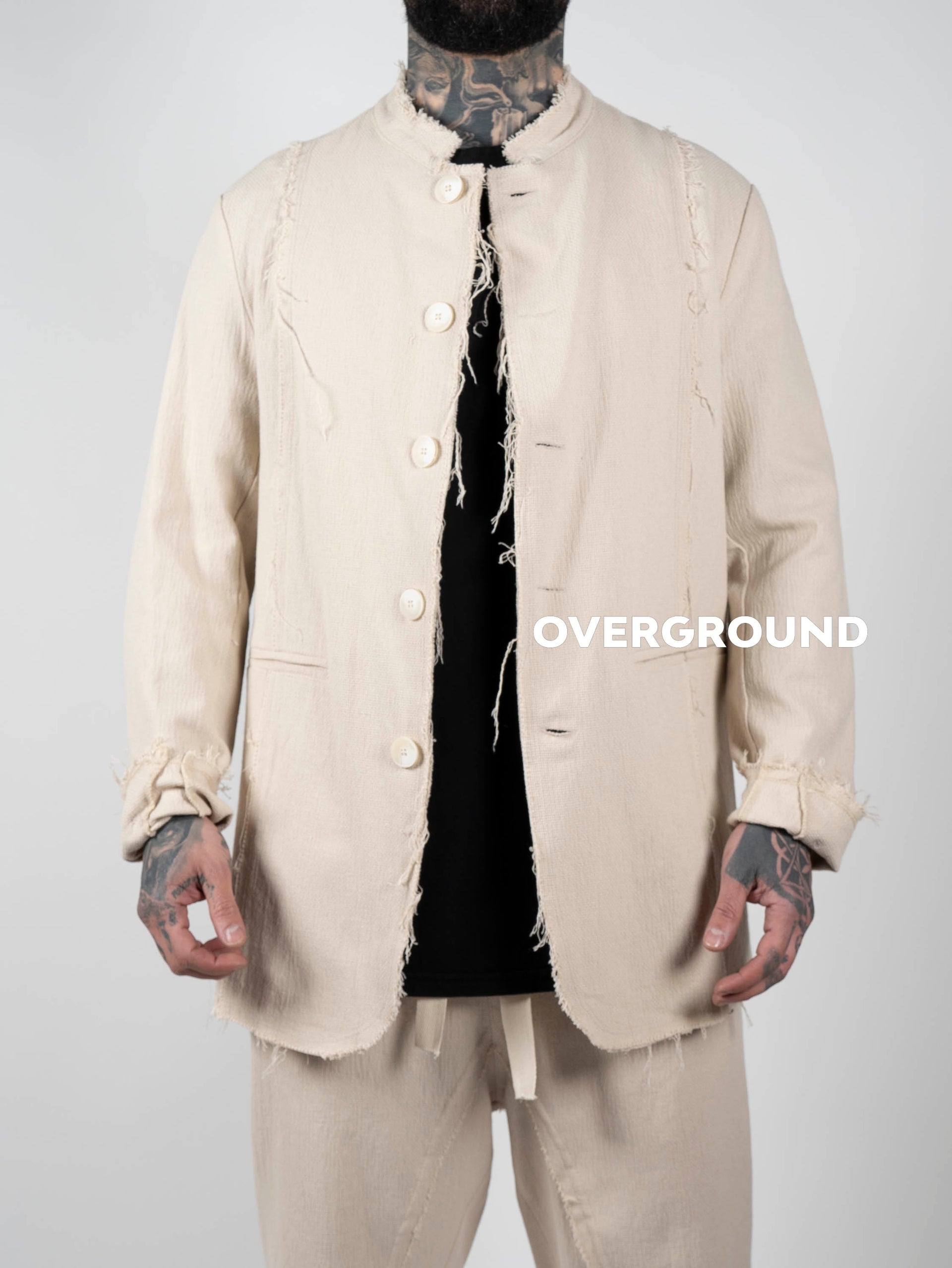 GIACCA COLLO COREANA CON TASCHE DAVANTI - OVERGROUND STORE