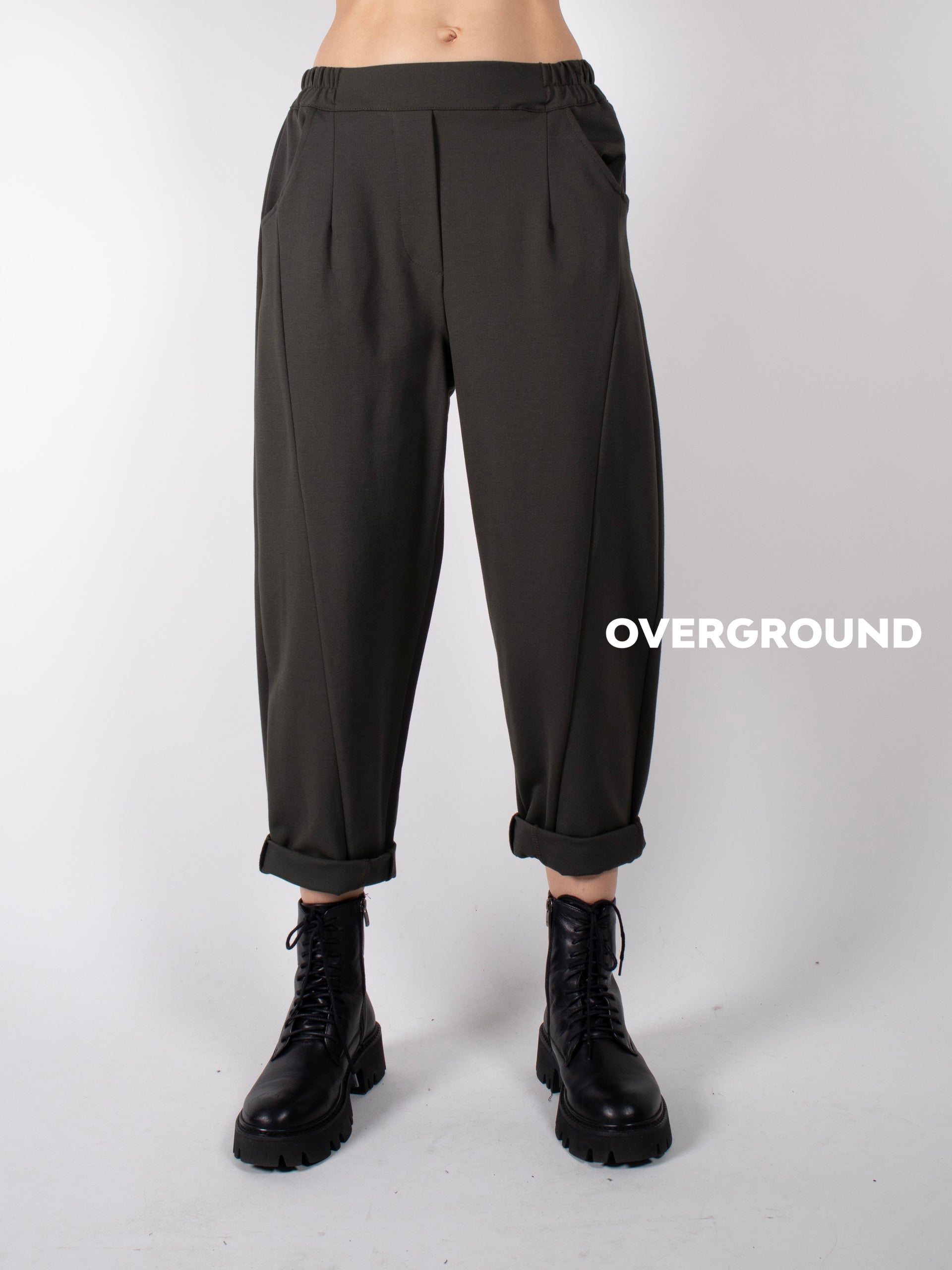 PANTALONE GAMBULE LARGO CON CUCITURE FRONTALI - OVERGROUND STORE