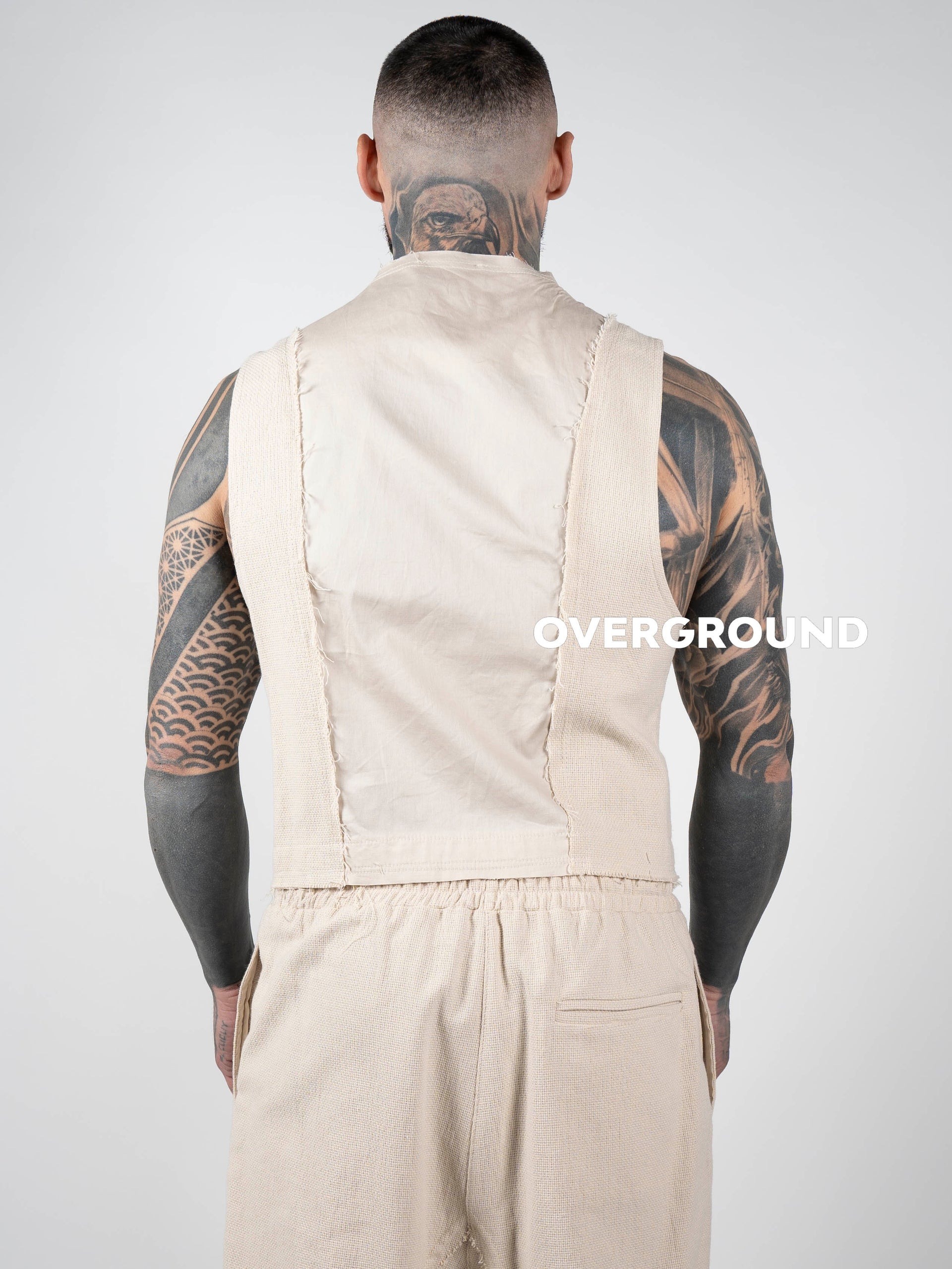 GILET DOPPIO PETTO TAGLIO VIVO - OVERGROUND STORE
