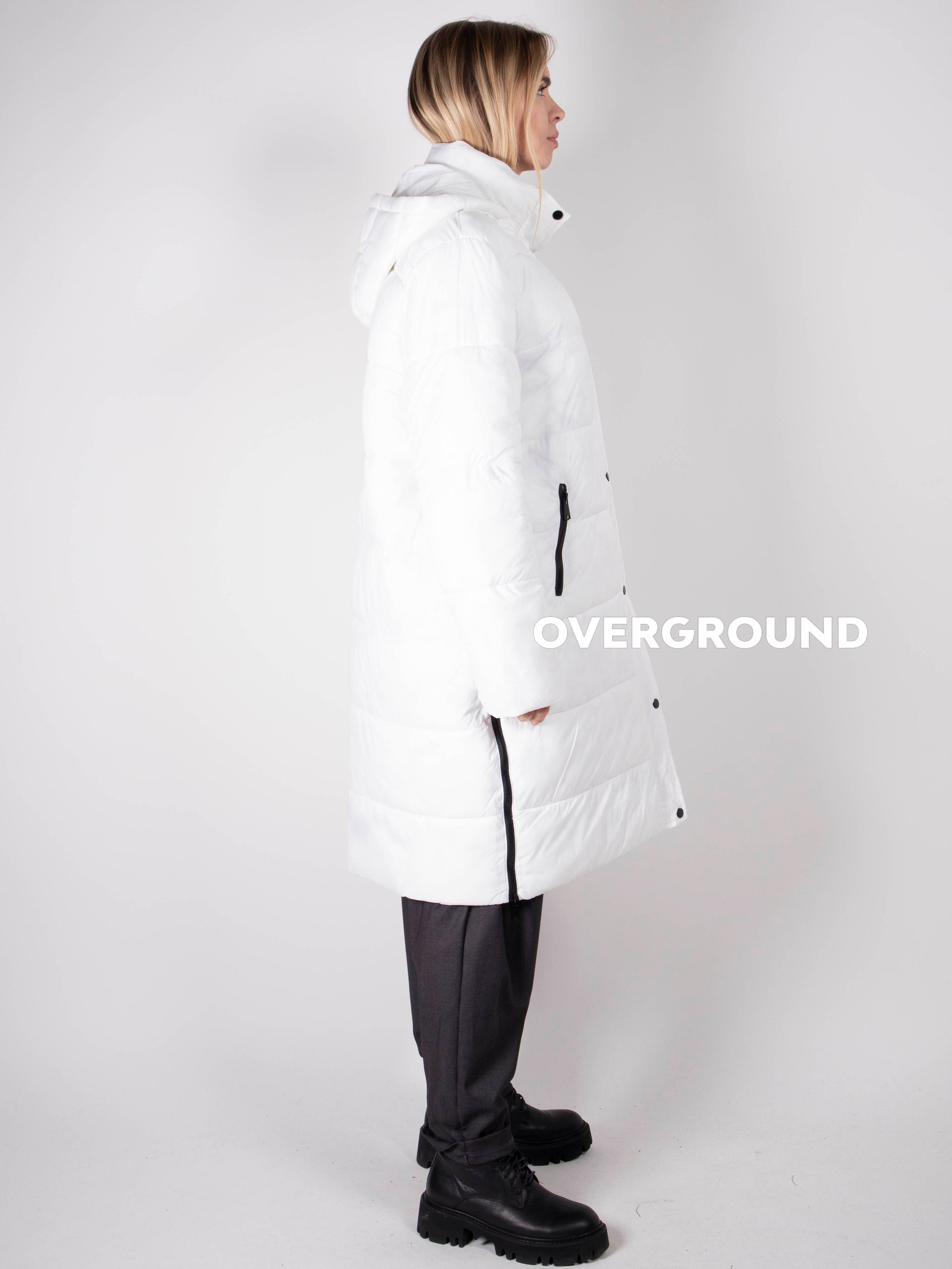 Piumino lungo oversize con cappuccio - OVERGROUND STORE