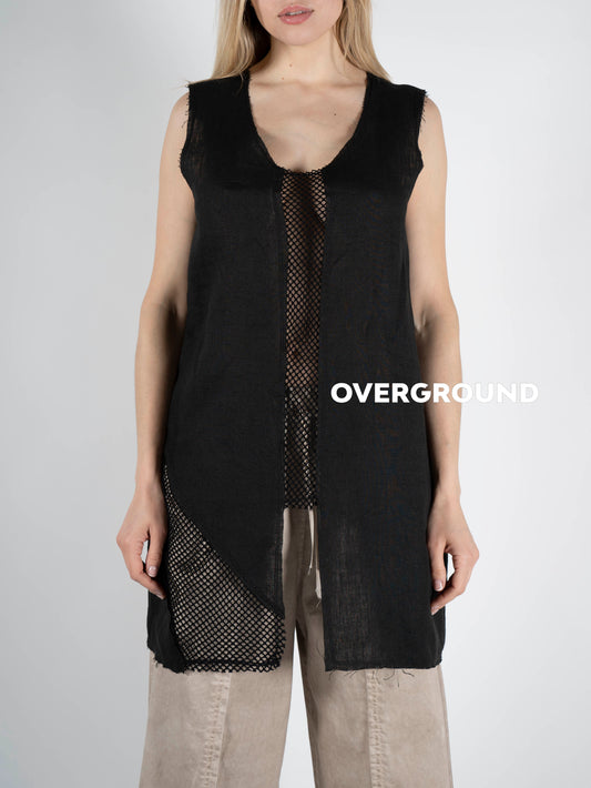 SMANICATO LINO CON RIFINITURA DAVANTI - OVERGROUND STORE