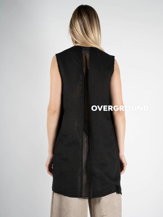 SMANICATO LINO CON RIFINITURA DAVANTI - OVERGROUND STORE