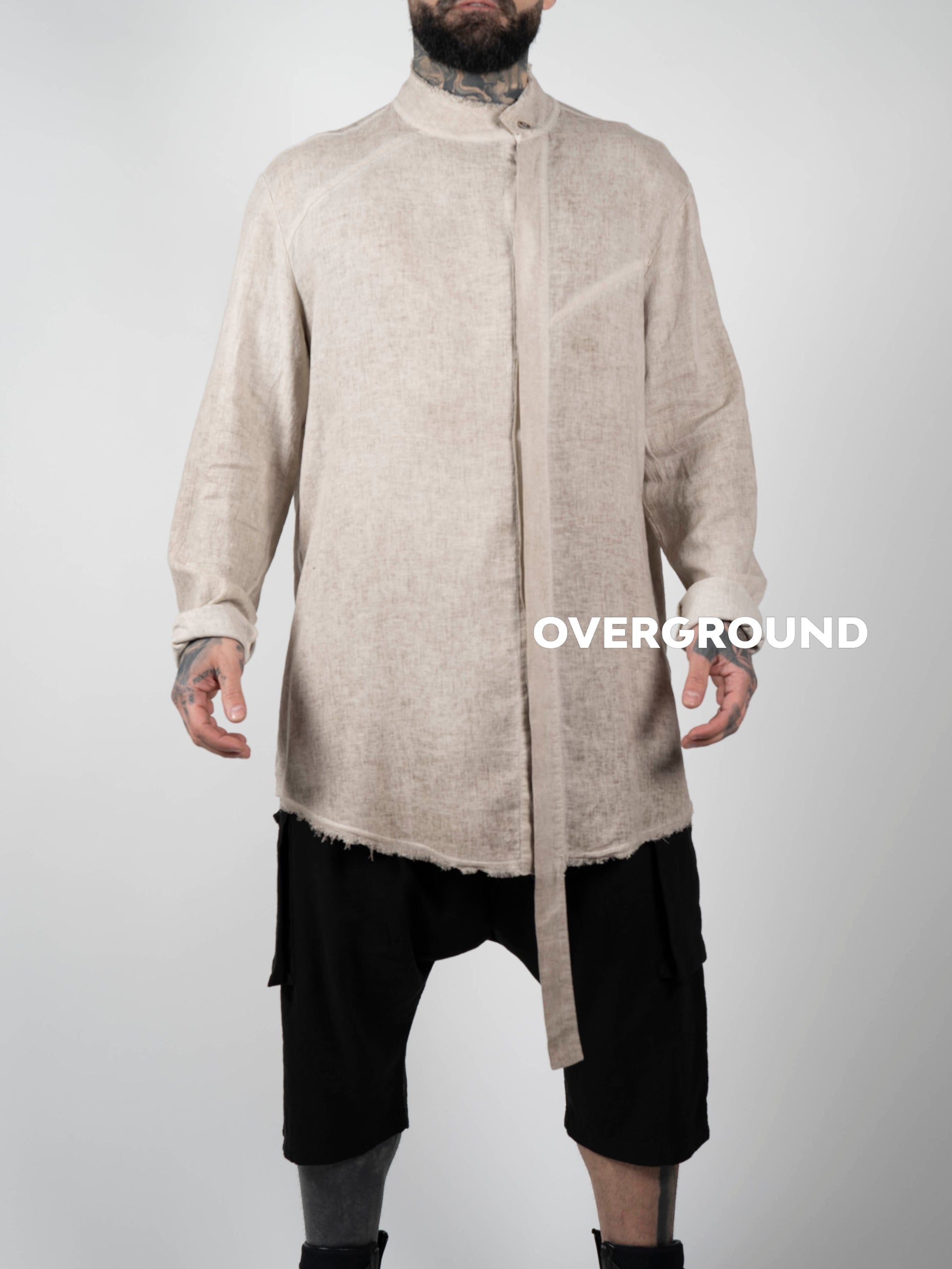 CAMICIA LINO COLLO COREANA - OVERGROUND STORE