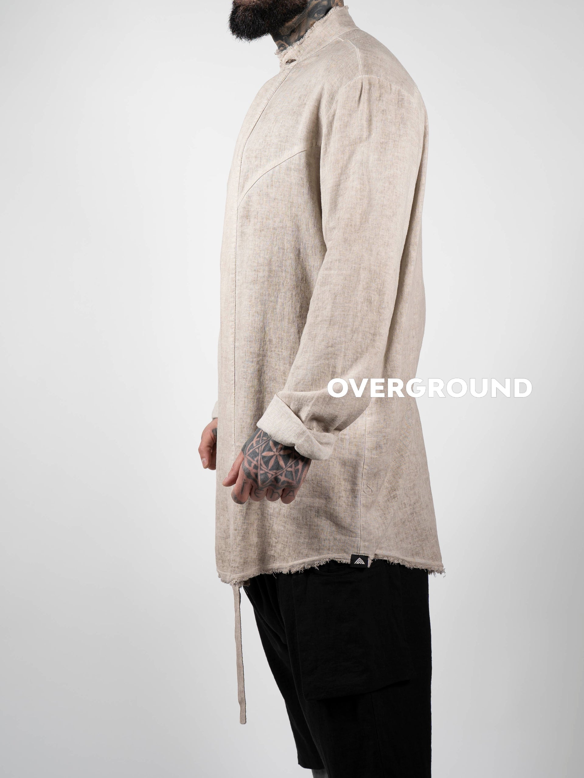 CAMICIA LINO COLLO COREANA - OVERGROUND STORE