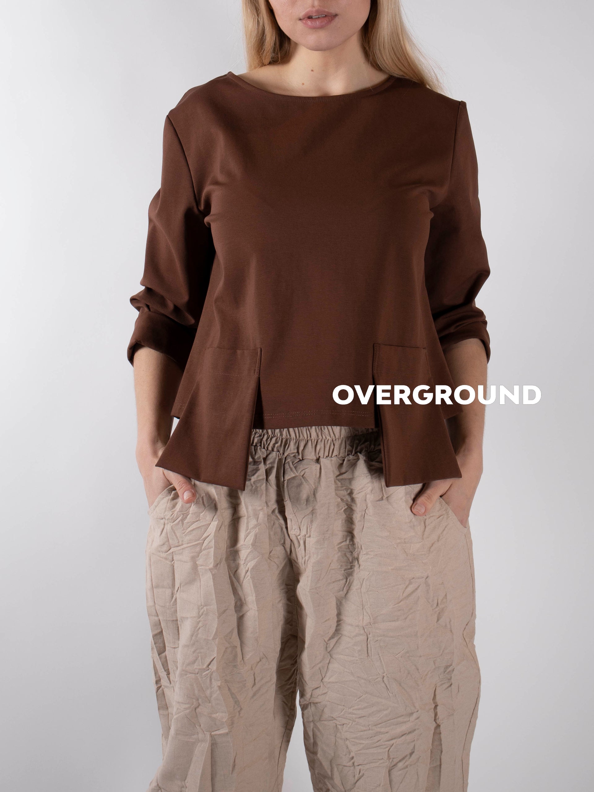 MAGLIA CORTA CON TASCHE DAVANTI - OVERGROUND STORE