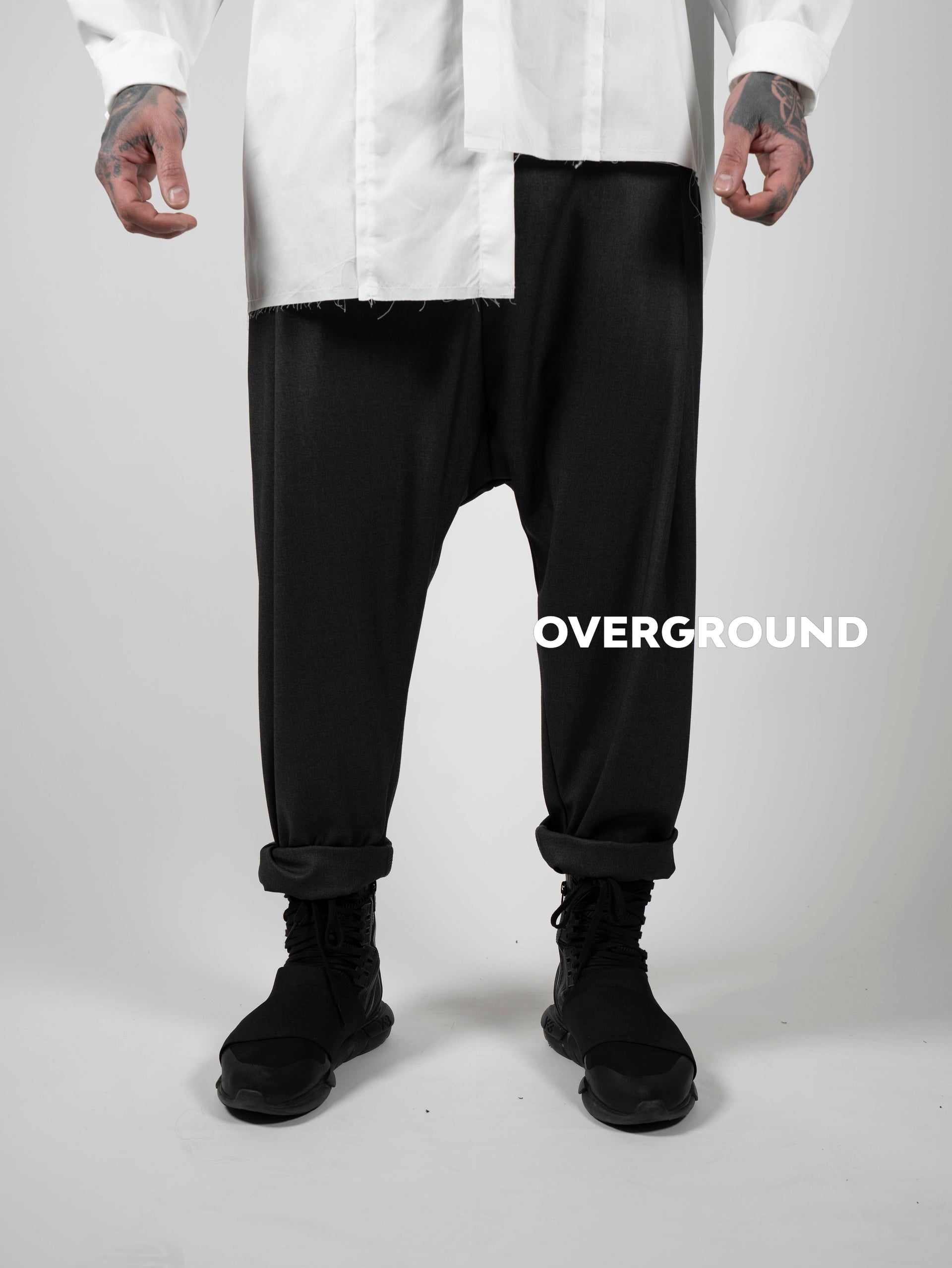 CAMICIA COLLO COREANA CON ABBOTTONATURA CENTRALE - OVERGROUND STORE