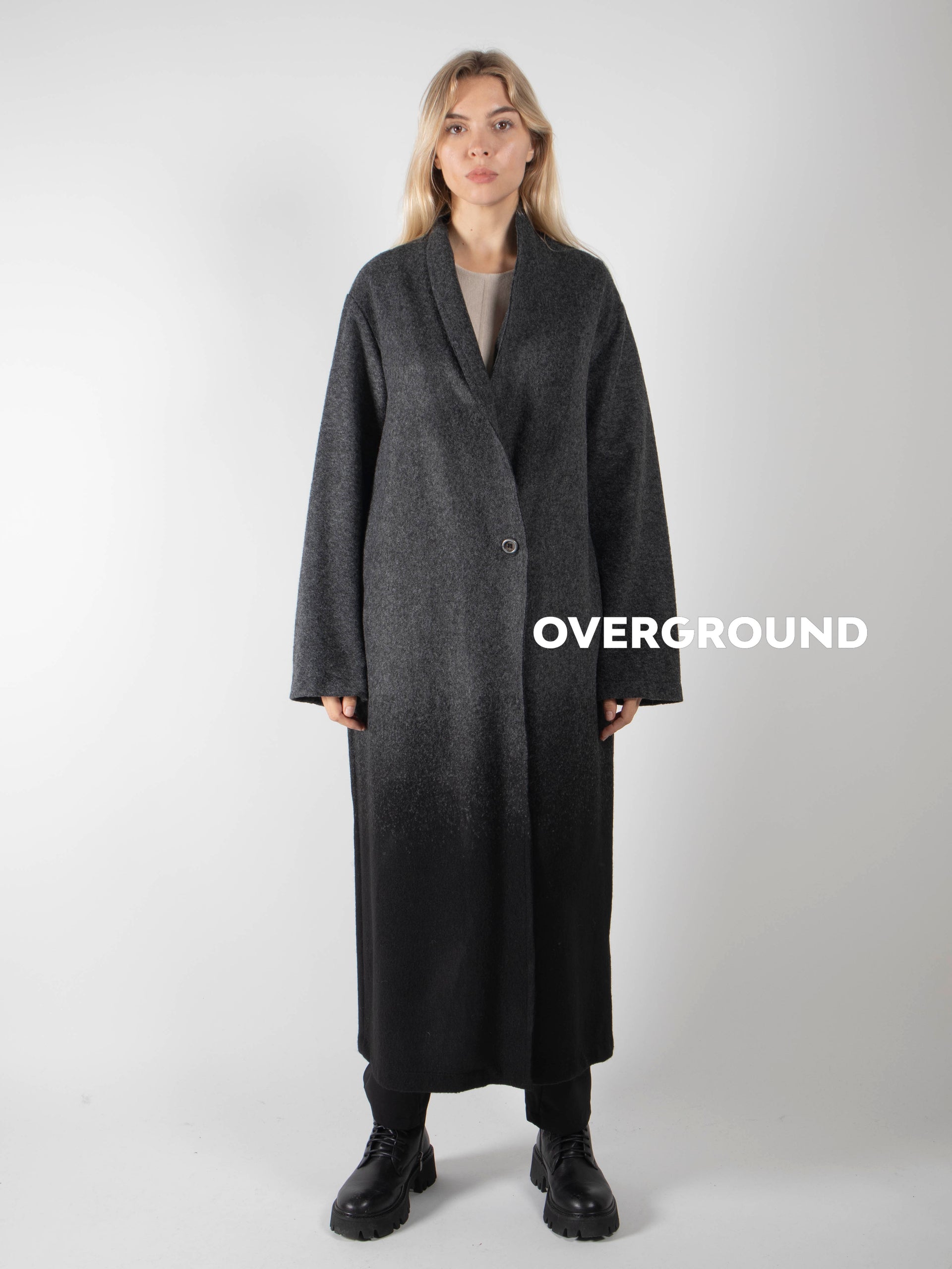 Cappotto con un solo bottone collo sciallato - OVERGROUND STORE