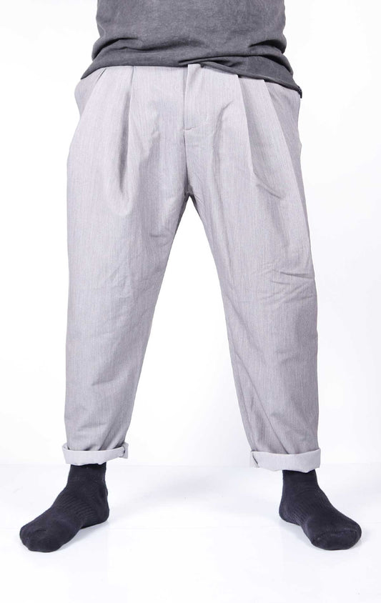 Pantalone cavallo basso con pens imp - OVERGROUND STORE 