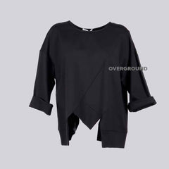 Maglia corta con taglio asimmetrico in Punto Milano - OVERGROUND STORE 