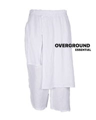 Pantalone in lino con pattina davanti - OVERGROUND STORE 