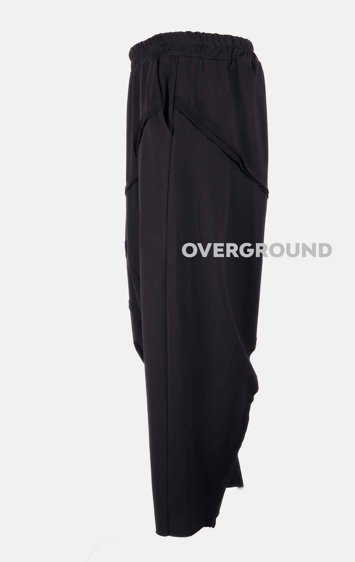 Pantalone cavallo basso con cuciture - OVERGROUND STORE 