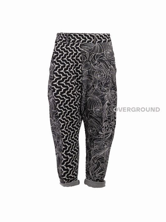 PANTALONE CAVALLO BASSO IN FANTASIA