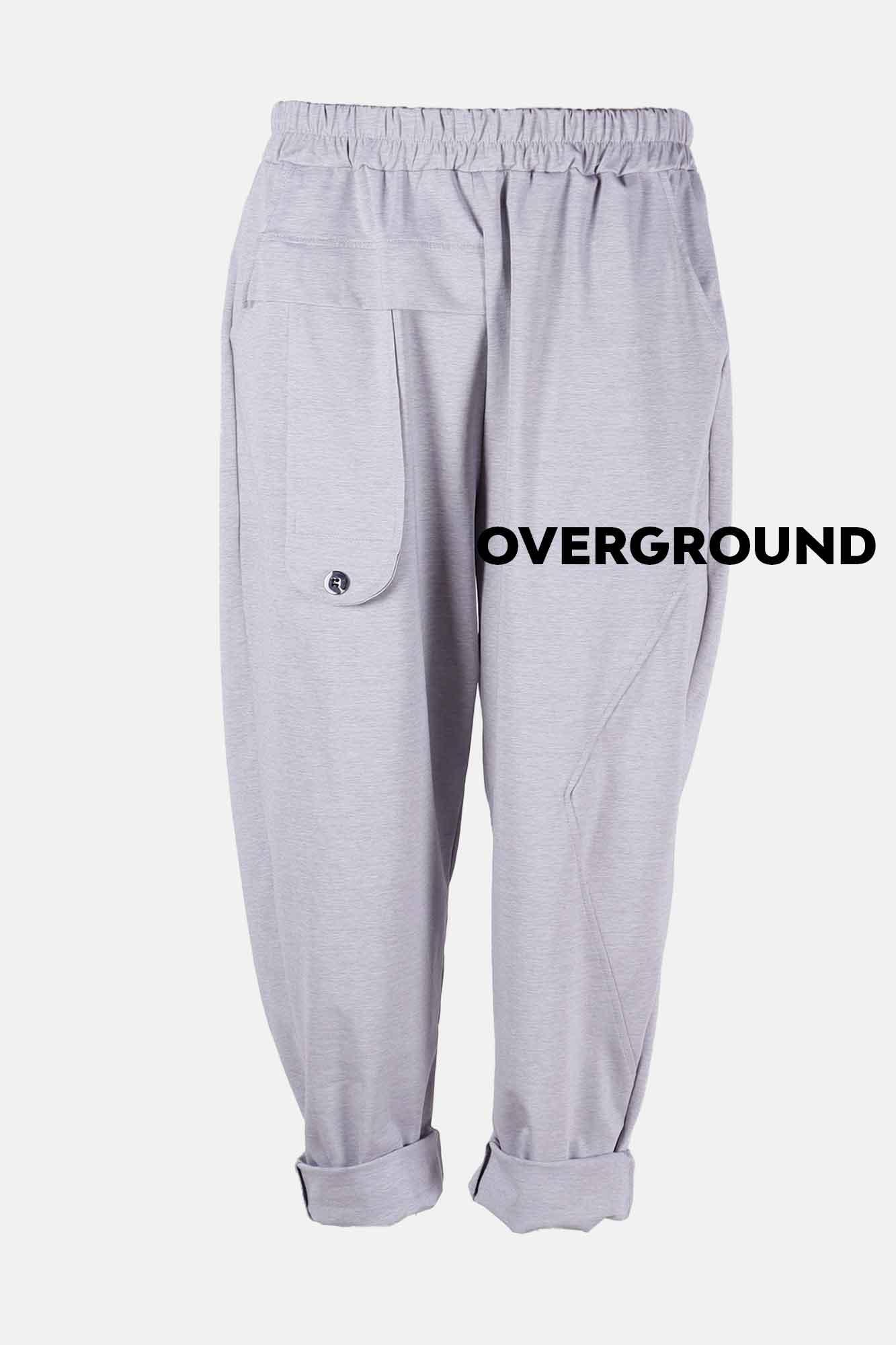 Pantalone largo con bottone laterale - OVERGROUND STORE 