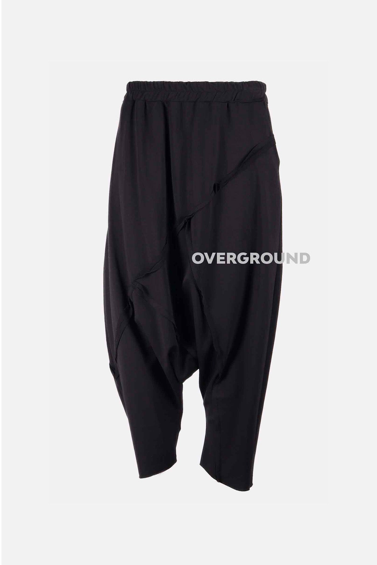 Pantalone a cavallo basso con cuciture