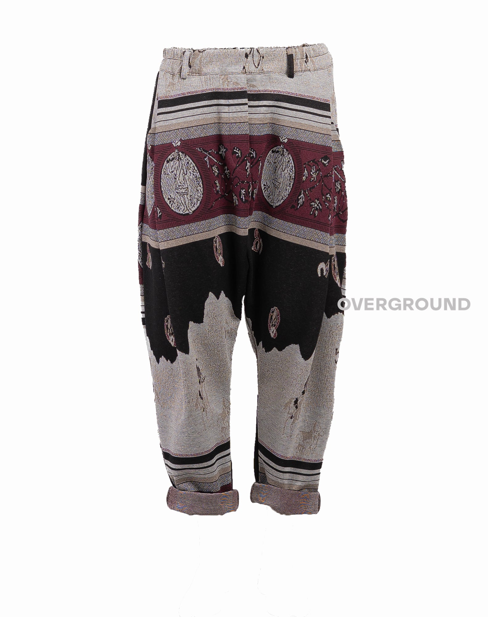 PANTALONE CAVALLO BASSO IN FANTASIA GIAPPONESE - OVERGROUND STORE 