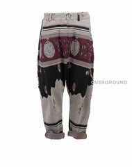 PANTALONE CAVALLO BASSO IN FANTASIA GIAPPONESE - OVERGROUND STORE 