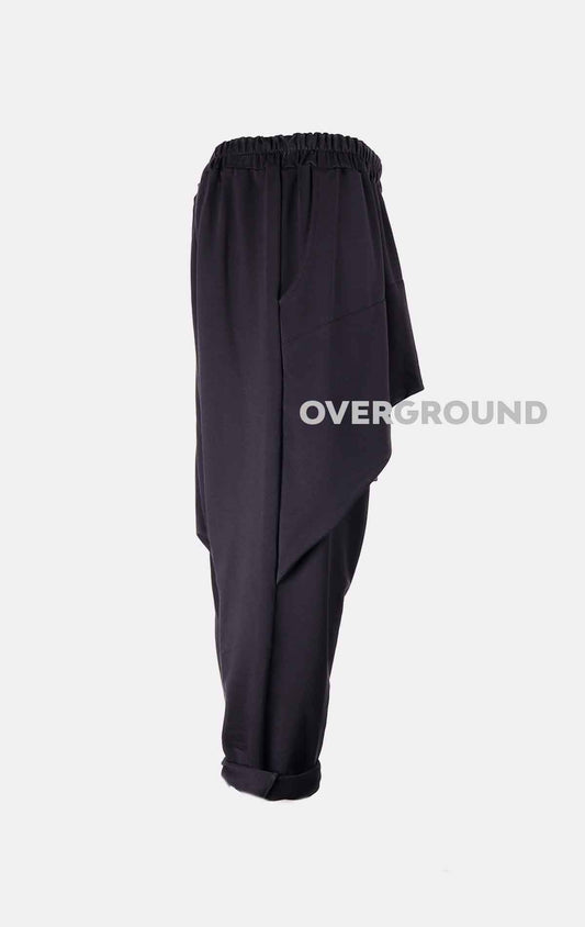 Pantalone a cavallo basso con balza - OVERGROUND STORE 