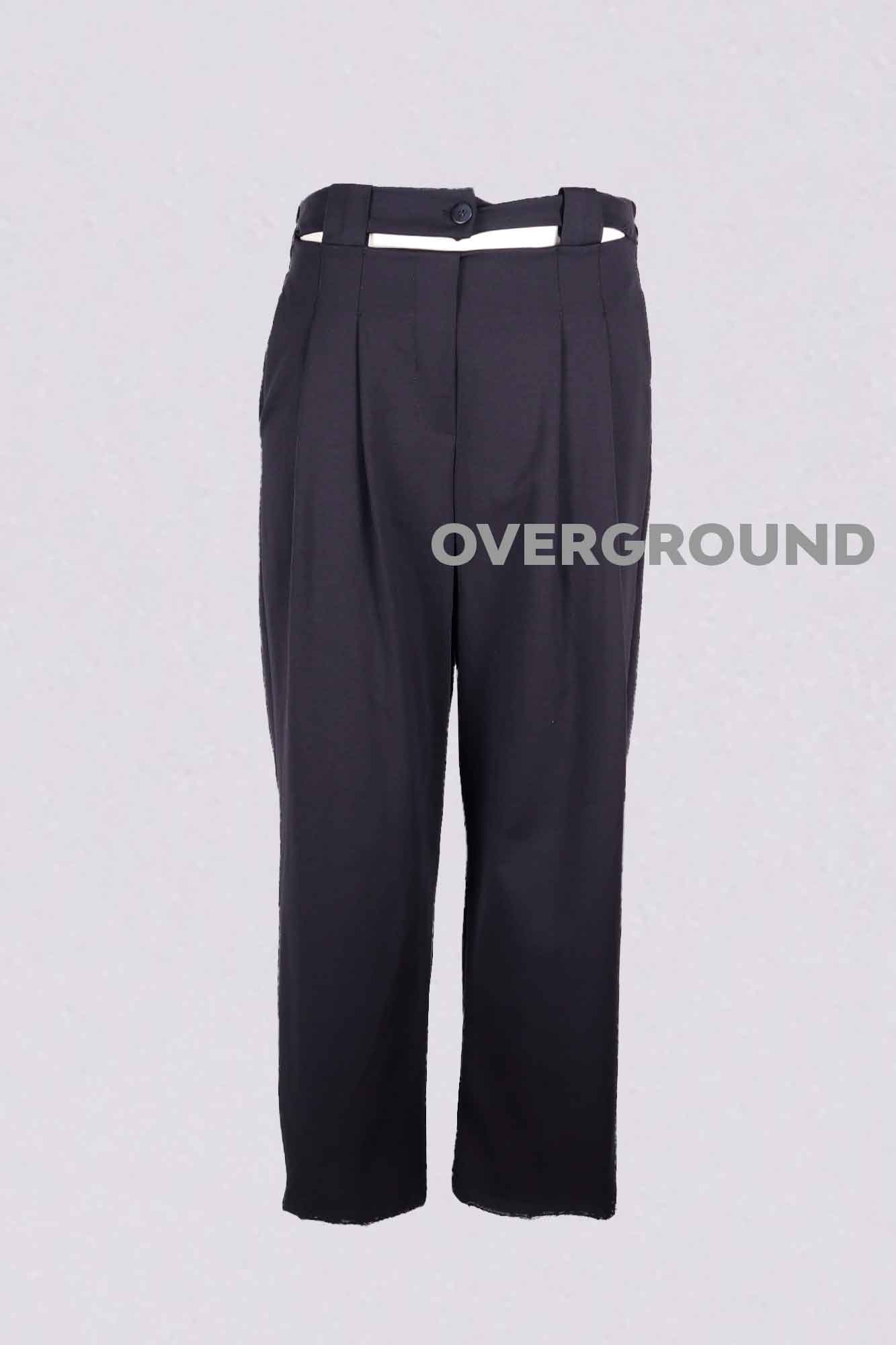 Pantalone largo con cinturino traforato - OVERGROUND STORE 