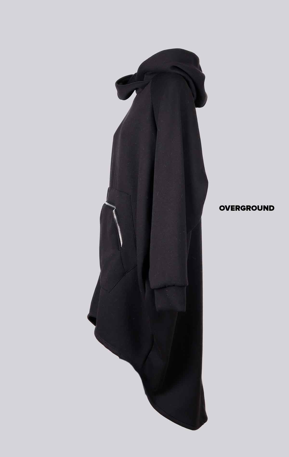 Felpa overize con cerniera - OVERGROUND STORE 