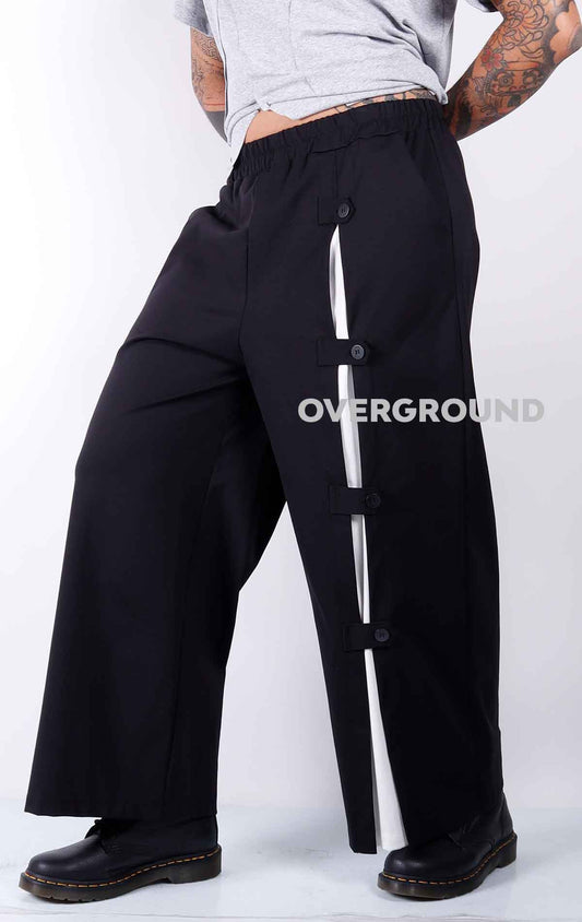 Pantalone gambule largo con bottoni - OVERGROUND STORE 