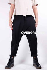 Pantalone cavallo basso con cerniera e bottone - OVERGROUND STORE 