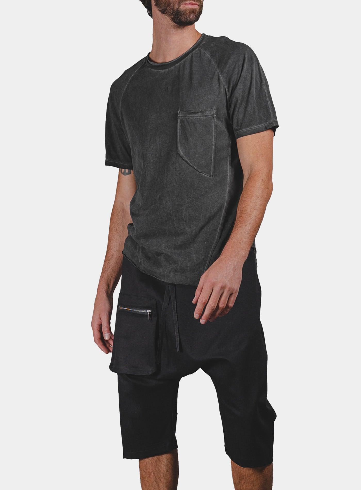 T-shirt with large pocket