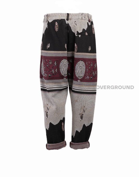 PANTALONE CAVALLO BASSO IN FANTASIA GIAPPONESE - OVERGROUND STORE 