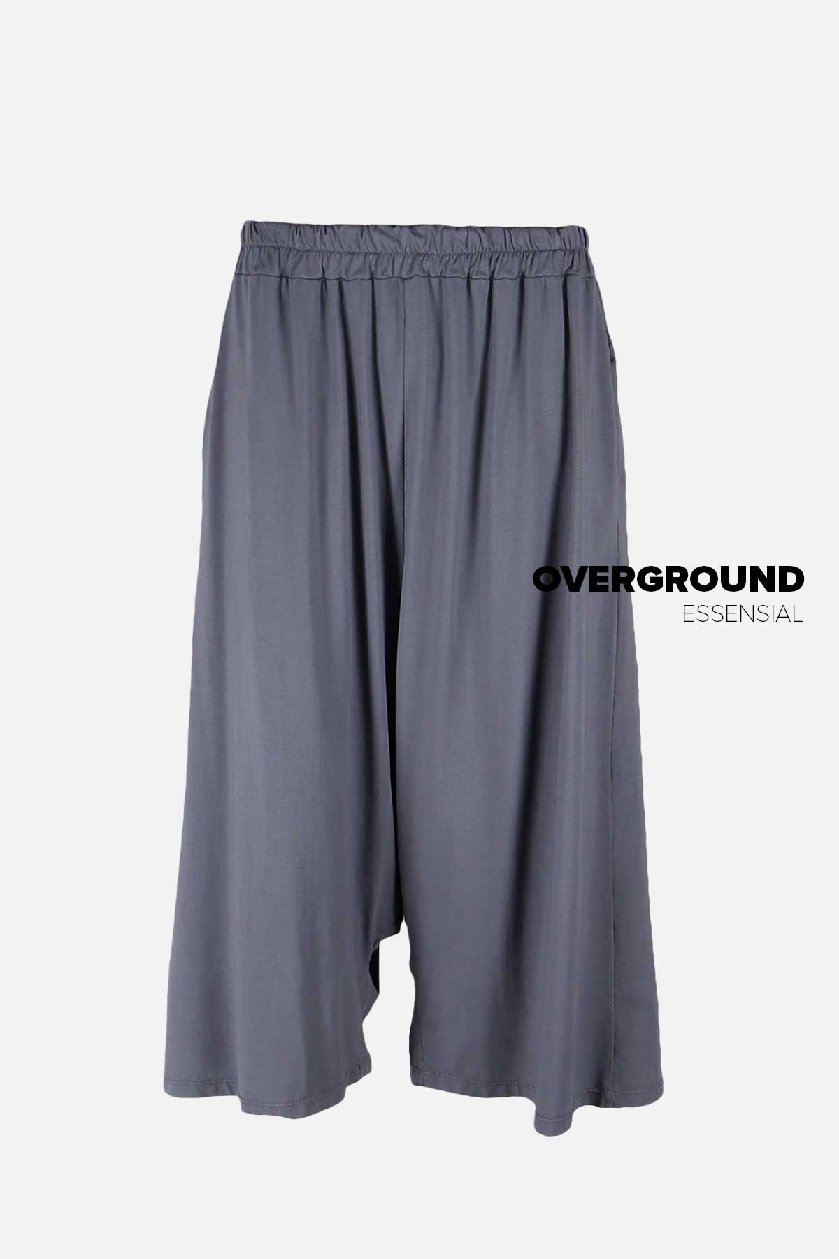 Pantalone a cavallo basso gambule corto e largo - OVERGROUND STORE 