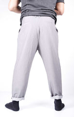 Pantalone cavallo basso con pens imp - OVERGROUND STORE 