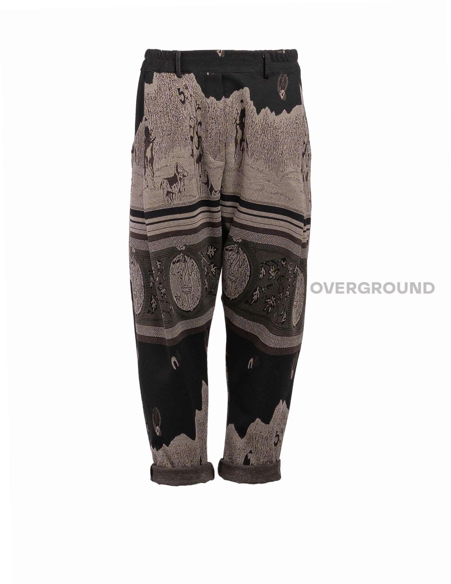 PANTALONE CAVALLO BASSO IN FANTASIA GIAPPONESE - OVERGROUND STORE 