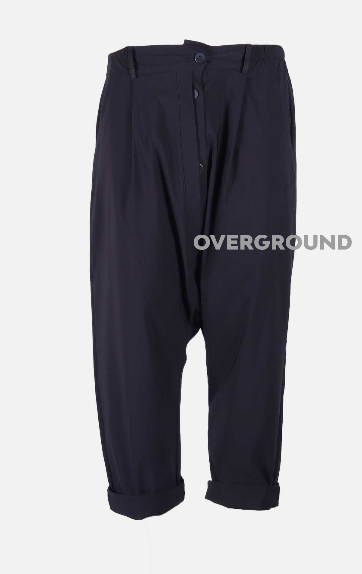 Pantalone cavallo basso con bottoni - OVERGROUND STORE 