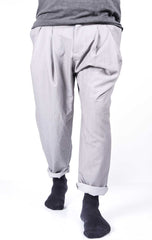 Pantalone cavallo basso con pens imp - OVERGROUND STORE 