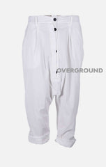 Pantalone cavallo basso con bottoni - OVERGROUND STORE 