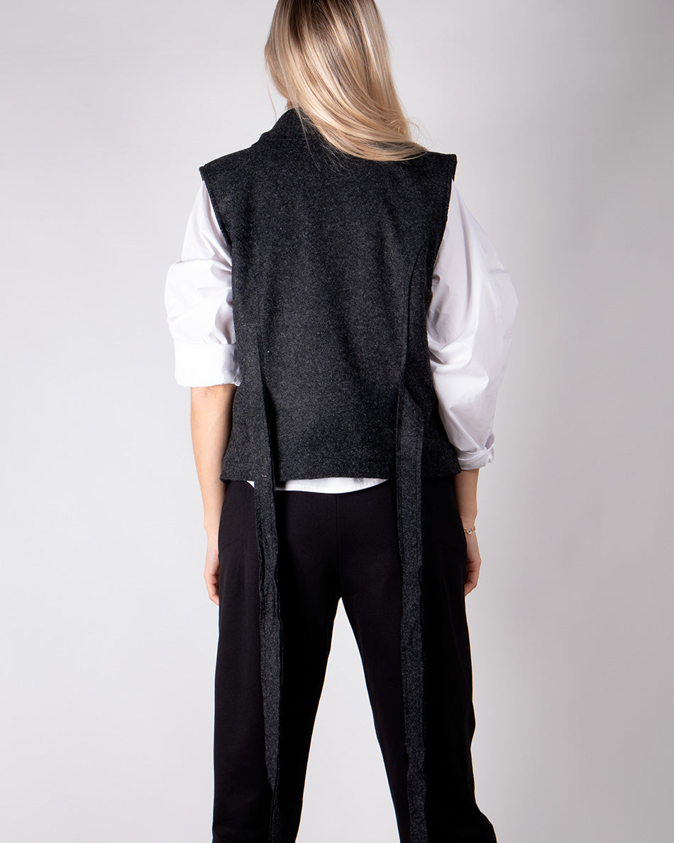 Gilet con abbottonatura doppio petto