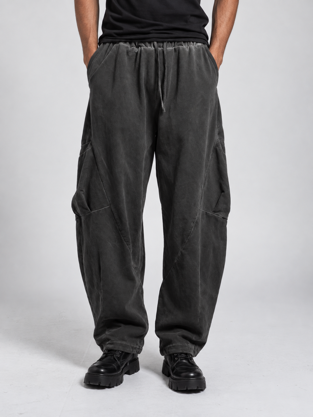 OVERALL TROUSERS WIDE LEGS FRONT POCKETS