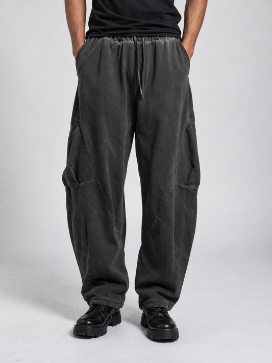 OVERALL TROUSERS WIDE LEGS FRONT POCKETS