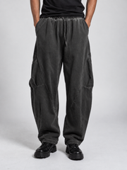 OVERALL TROUSERS WIDE LEGS FRONT POCKETS